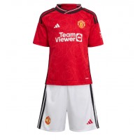 Manchester United Antony #21 Hjemmedraktsett Barn 2024-25 Kortermet (+ Korte bukser)